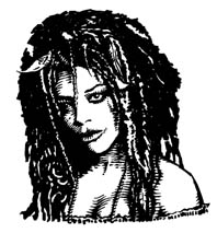 Tia Dalma, Pirates of the Caribbean portrait by Daniel Reeve