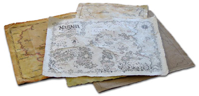 Witch's maps for the Narnia film, by Daniel Reeve