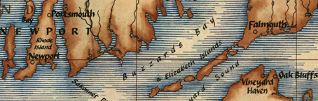 Hand-drawn map of Cape Cod by Daniel Reeve