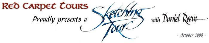 Red Carpet Sketching Tour with Daniel Reeve