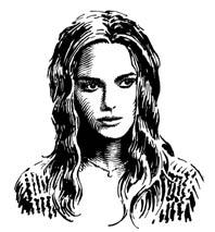 Elizabeth Swann, Pirates of the Caribbean portrait by Daniel Reeve