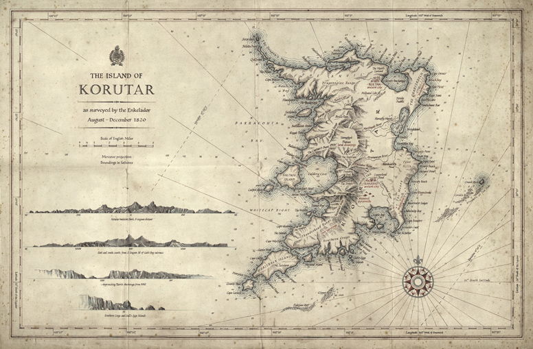 Korutar map by Daniel Reeve