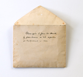 Old Envelope replica by Daniel Reeve and NZMS