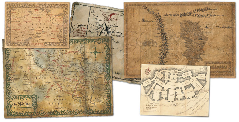 Five Hobbit maps